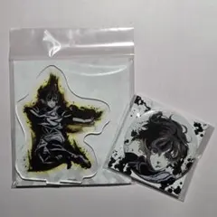 ブルーロック 蜂楽廻 墨絵風 アクリルスタンド ちょいデカ 缶バッジ