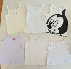 かわいい♥女の子肌着キャミソール下着サイズ80〜95　6枚セット花柄