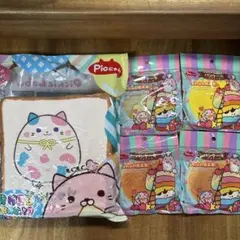 Picにゃん 超BIG食パン&つみっこパンケーキ スクイーズ 5点セット 