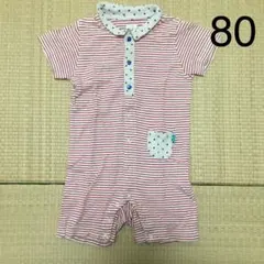 【Baby!】半袖マリンロンパース 80のサムネイル