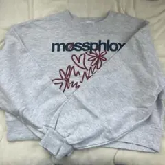 massphlox グレー 花柄トレーナー