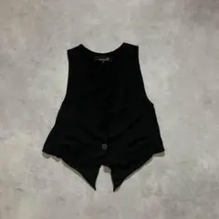 ANN DEMEULEMEESTER ドレープ ベスト シルク 本人期 オリゾン - メルカリ