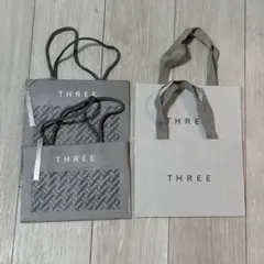 THREE ショップ袋 4枚セットのサムネイル