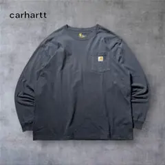 1477 古着Carharttポケット付きロングスリーブTシャツロンTフェード