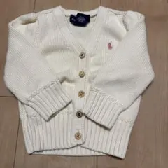 【値下げ】Ralph Lauren アイボリー カーディガン 18M