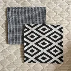 幾何学模様のクッションカバー2枚セット