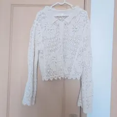 apres jour clair かぎ針風レースシャツのサムネイル