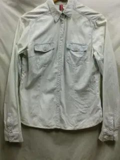 H&Mストライプ長袖シャツ42