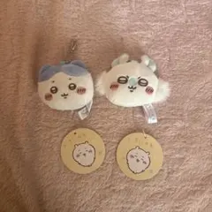 ちいかわ　ハチワレ　モモンガ マスコットミラー キーホルダー