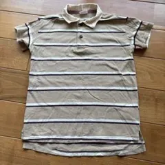 BREEZE ワンピース　半袖　襟付き　ボーダー　ポロシャツ　ポロワンピース