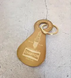 CHAMPION Spark Plugs 真鍮 キーリング キーホルダー 靴べら