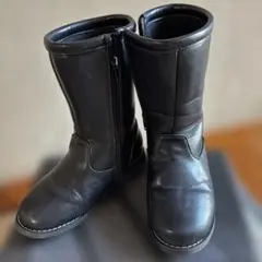キッズ ブラック サイドジップ ブーツのサムネイル