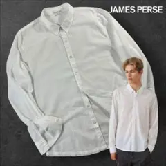 定価2.5万+税 新品同様 JAMES PERSE 長袖シャツ サイズ2 白色