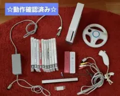 wiiまとめ売り★動作確認済み★ wii 本体・wiiソフト・wiiリモコンなど