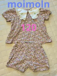 モイモルン　花柄刺繍襟付きセットアップ