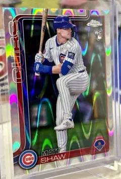 マット・ショウ RC レイウェーブ加工 Topps Chrome 2025