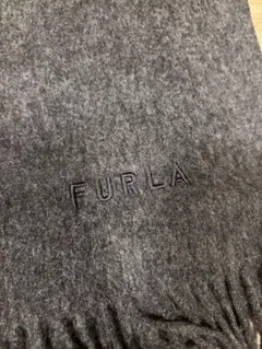 FURLA 洗えるカシミヤ100% ダークグレー ストール