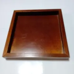 木製ブラウンインテリアトレイ
