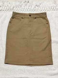 INGNIベージュデニム風ミニスカ