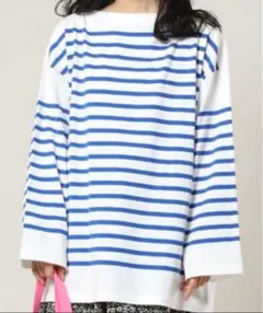最終値下げ　FREAK'S STORE ボーダーTシャツ　ボーダーカットソーのサムネイル
