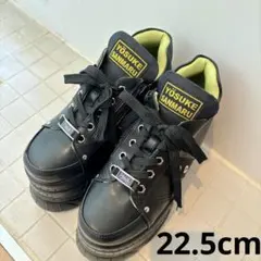 YOSUKE 厚底スニーカー 22.5cm ソール10.5cm サイドジップ