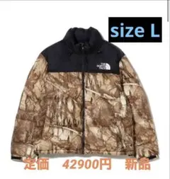 THE NORTH FACE ダウンジャケット ヌプシ　枯葉