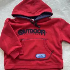 OUTDOOR PRODUCTS 赤 フード付きトレーナー　90cm