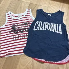 petit main プティマイン　タンクトップ 2枚セット 90 100