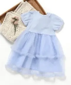 アプレレクール フリルチュールドッキングワンピース キッズ 子供服 女の子