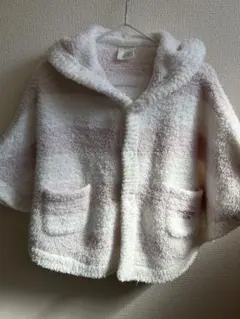 フード付きベビーポンチョ 80-90サイズ　ジェラートピケ