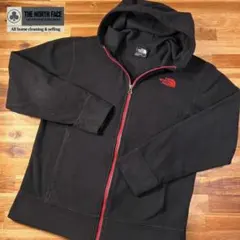 【L17】ザ ノースフェイス フリースパーカー フルジップ ブラック XS