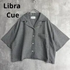 美品　リブラキュー　ギンガムチェック　半袖　シャツ　クロップド　丈短め　春夏赤のサムネイル