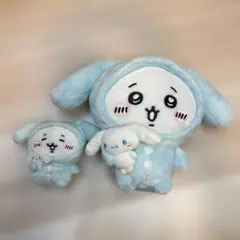 ちいかわ×サンリオ シナモロール ぬいぐるみ マスコット 2点のサムネイル