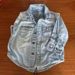 ベビーギャップ　襟付き　デニムシャツ　ブラウス　90