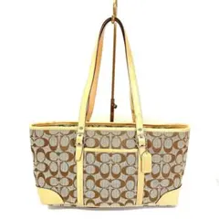 4988 美品 コーチ シグネチャー キャンバス トートバッグ 6335