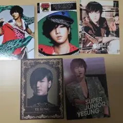 SUPER JUNIOR YE SUNG タレントカード 5枚セット