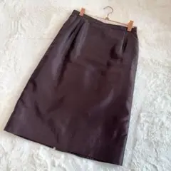 日本製 【ハナエモリ】 上品 光沢 タイトスカート(38) パーティー オフィス