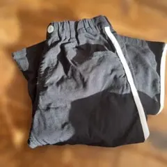 MPS ブラックロングパンツ サイドストライプ