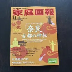 家庭画報 2026年11月号 奈良特集　未使用