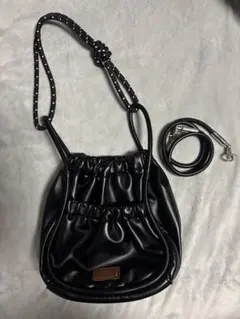 CPCM FUKAs企画　PUパラコードギャザーミニショルダーバック