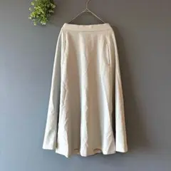 ブージュルード［F］上品ナチュラル◎スリット◎ウエストゴム◎ロングフレアスカート