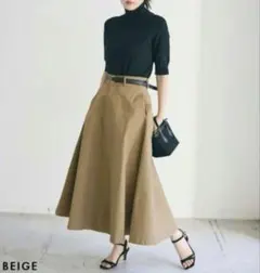 BASEMENT onlineチノフレアスカートSPサイズ