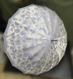 『前原光榮商店』薄紫 花柄 長傘 ハンドメイド品
