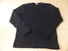 美品 MEN'S CO-OP 100%ウール Vネックセーター 黒