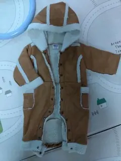 値下げしました　BREEZE　フェイクムートン　ジャンプスーツ（フード付き）