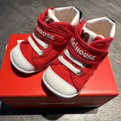 MIKIHOUSEミキハウス　ベビーシューズ　11.5cm 赤