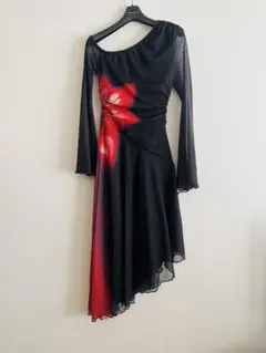 社交ダンス用アシンメトリックドレス・パーティー・ワンピース