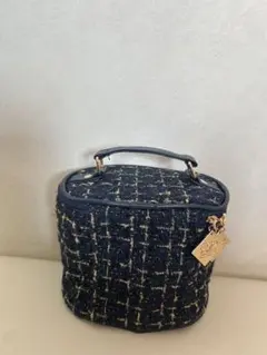 Estee Lauder バニティポーチ ネイビー ツイードのサムネイル