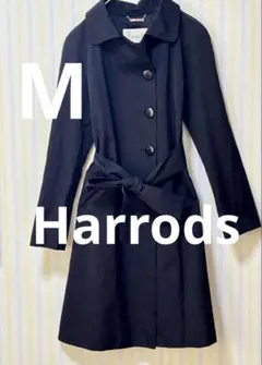 s 様　専用✨Harrods ハロッズ　ロングコート　ベルト付　2 M 相当　黒