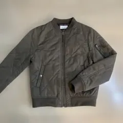 PLST キルティング MA-1ジャケット オリーブグリーン